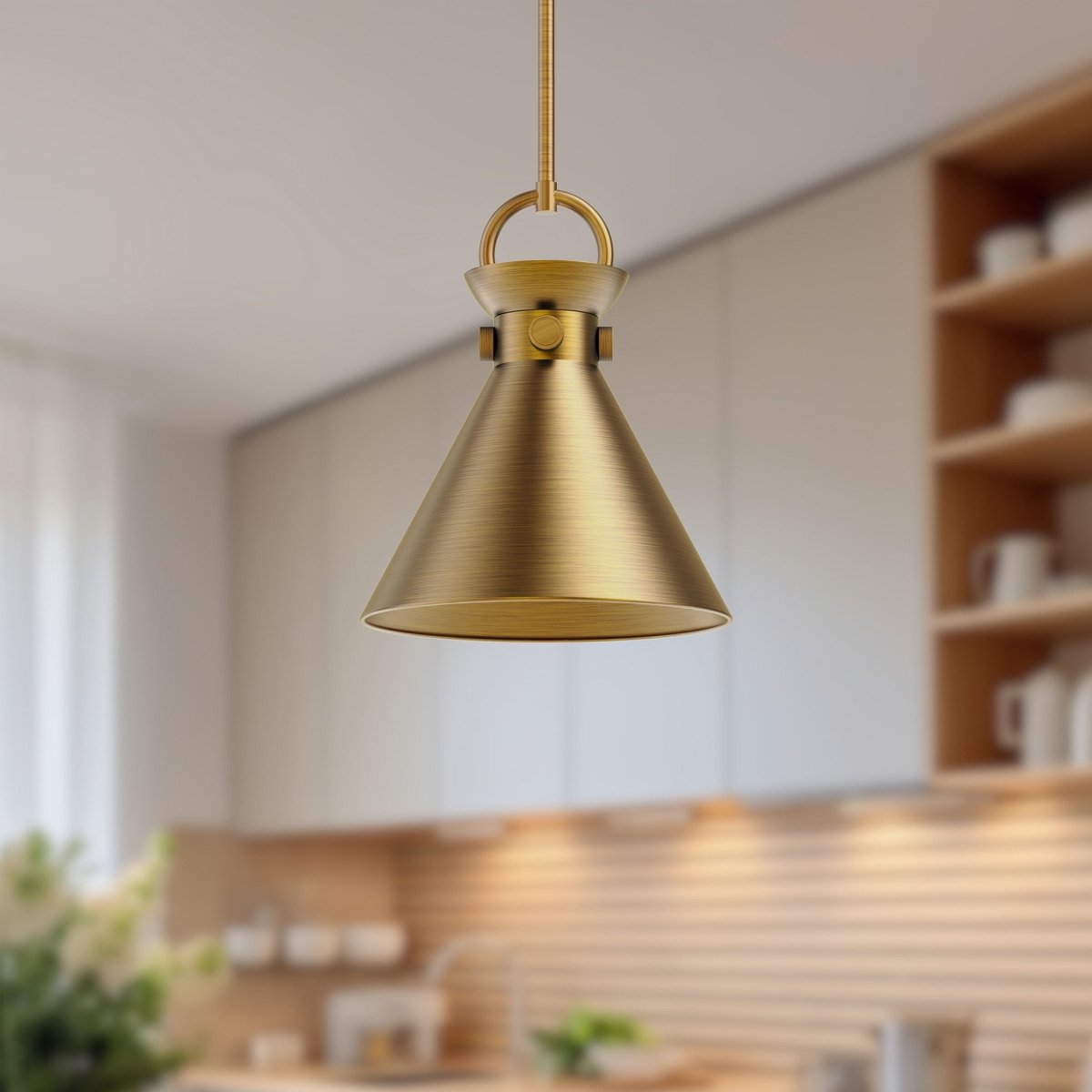 Suspension Emerson - Or vieilli Or vieilli 10 1/2" by Alora Lighting | Luminaires & cie