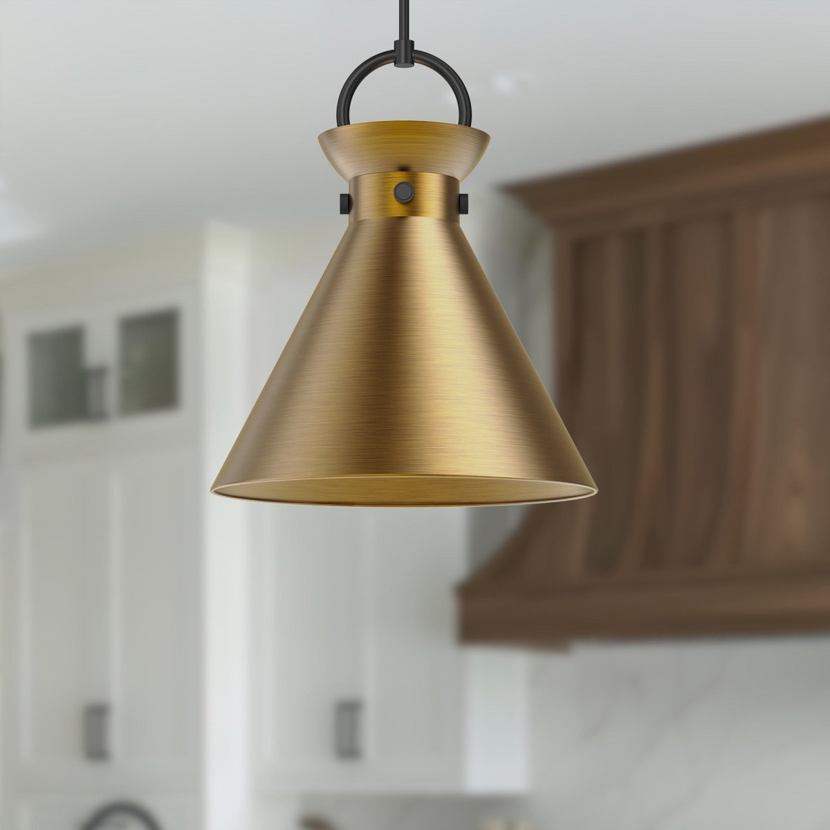 Suspension Emerson - Noir mat Or vieilli 18" by Alora Lighting | Luminaires & cie