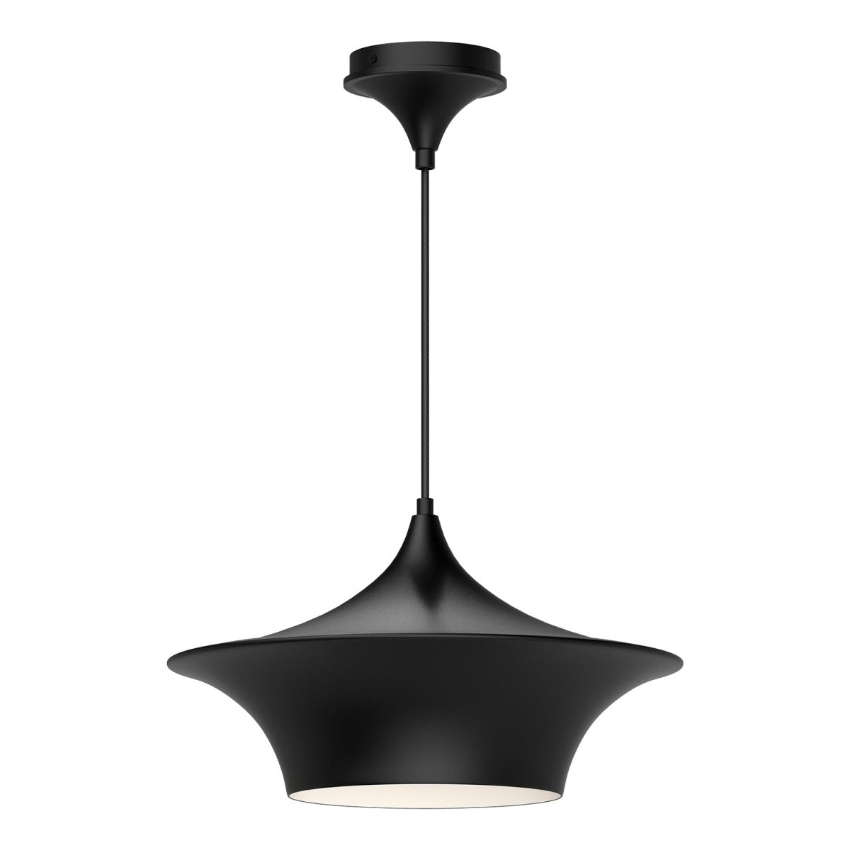 Suspension Emiko - Noir mat 16" by Alora Lighting | Luminaires & cie