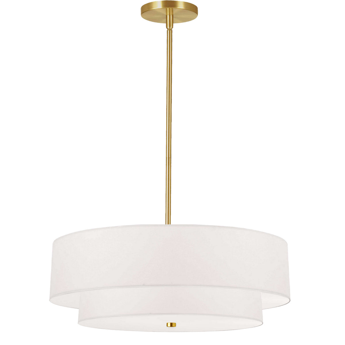Suspension Everly Métal, Blanc, Laiton vieilli – Dainolite