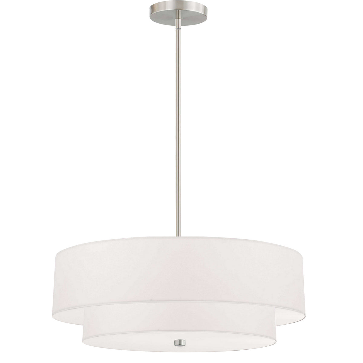 Suspension Everly Métal, Blanc, Chrome satiné – Dainolite