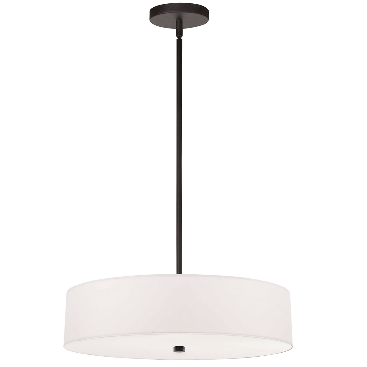 Suspension Everly - Noir mat Blanc 5" by Dainolite | Luminaires & cie