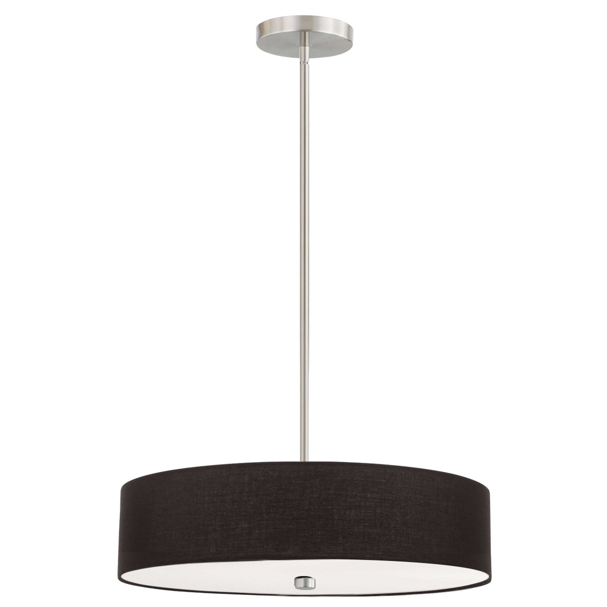 Suspension Everly - Chrome satiné Noir 5" by Dainolite | Luminaires & cie