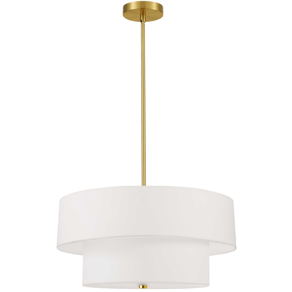 Suspension Everly - Laiton vieilli Blanc 9" by Dainolite | Luminaires & cie