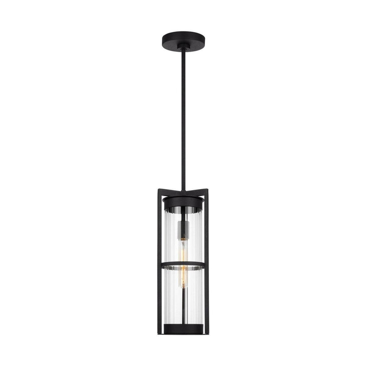 Suspension extérieure Alcona - Noir by Visual Comfort Studio | Luminaires & cie