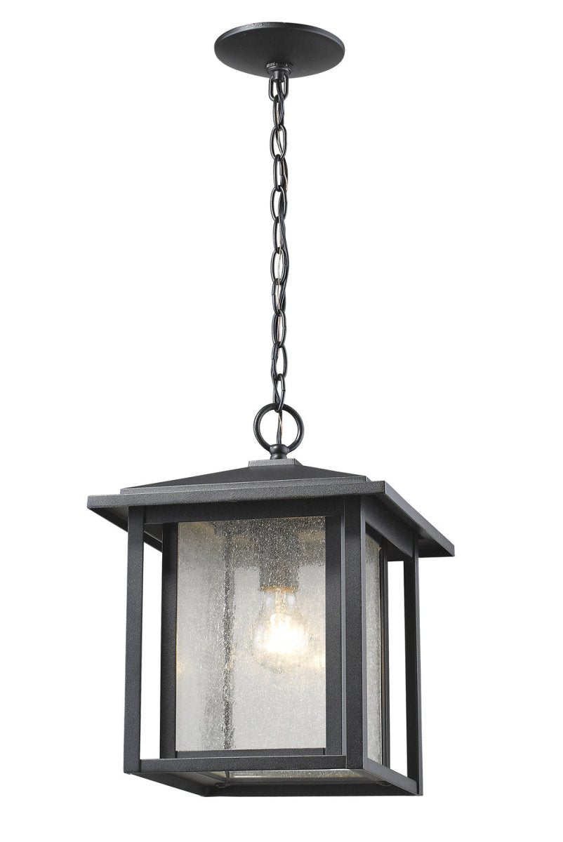 Suspension extérieure Aspen - Noir by Z-Lite | Luminaires & cie