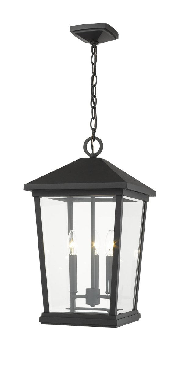 Suspension extérieure Beacon - Noir 12" by Z-Lite | Luminaires & cie