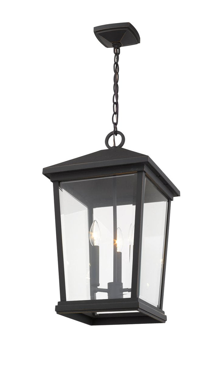Suspension extérieure Beacon - Noir 16" by Z-Lite | Luminaires & cie