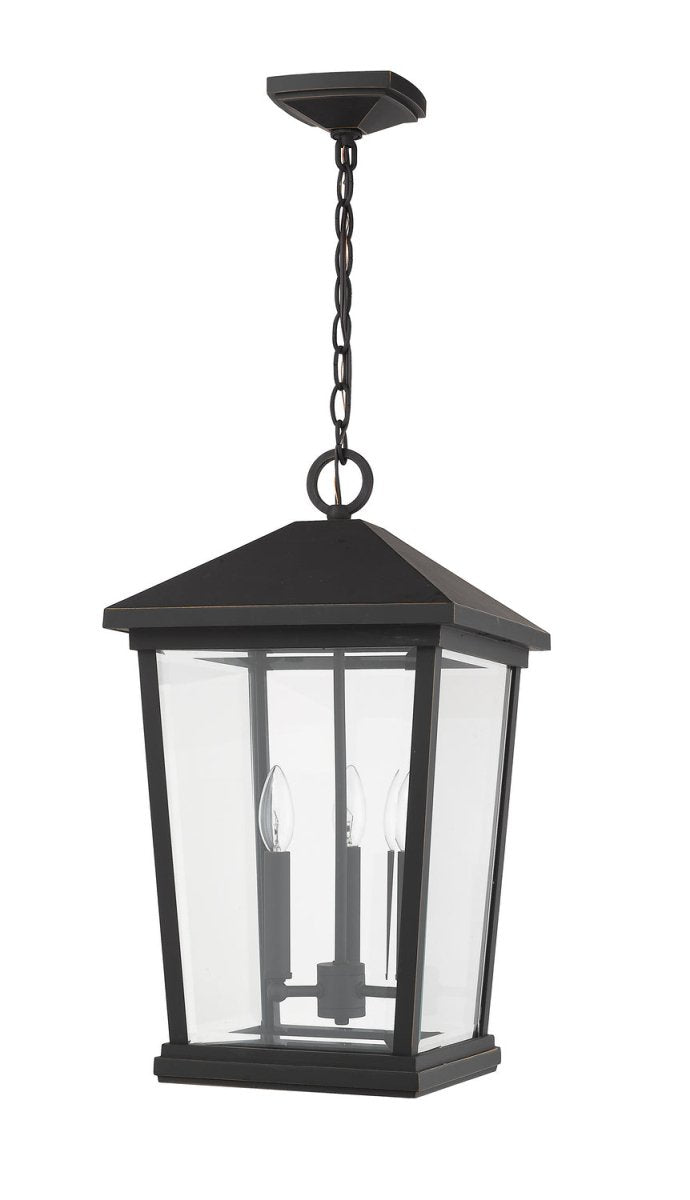 Suspension extérieure Beacon - Noir 16" by Z-Lite | Luminaires & cie