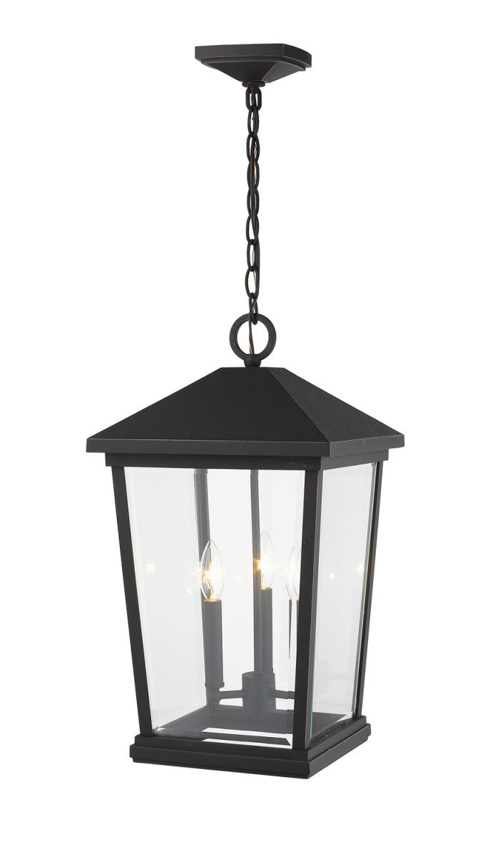 Suspension extérieure Beacon - Noir 16" by Z-Lite | Luminaires & cie