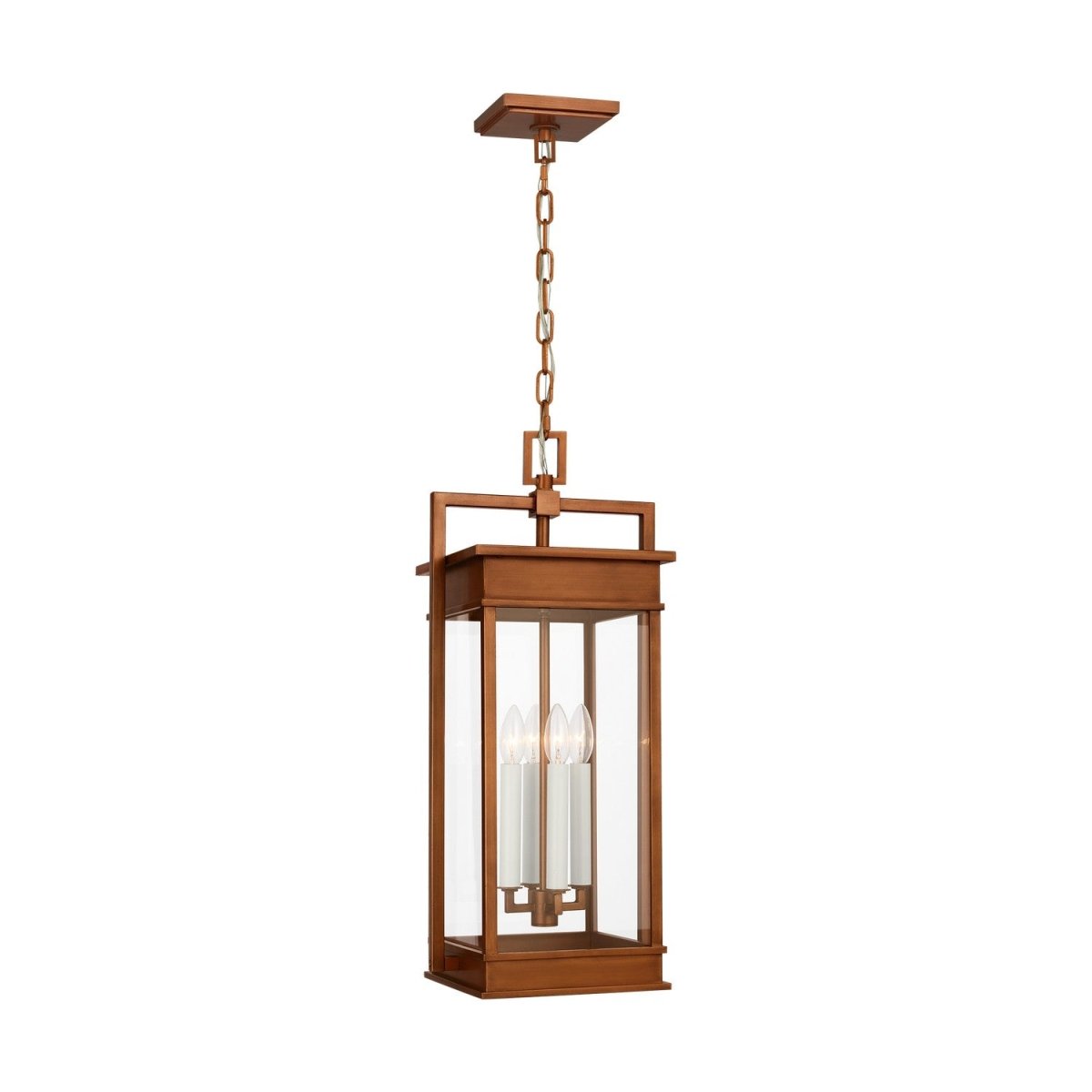 Suspension extérieure Cupertino - Cuivre naturel by Visual Comfort Studio | Luminaires & cie