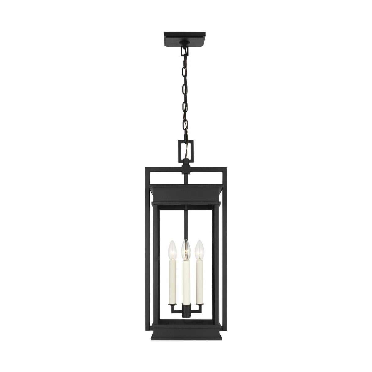 Suspension extérieure Cupertino - Noir texturé by Visual Comfort Studio | Luminaires & cie