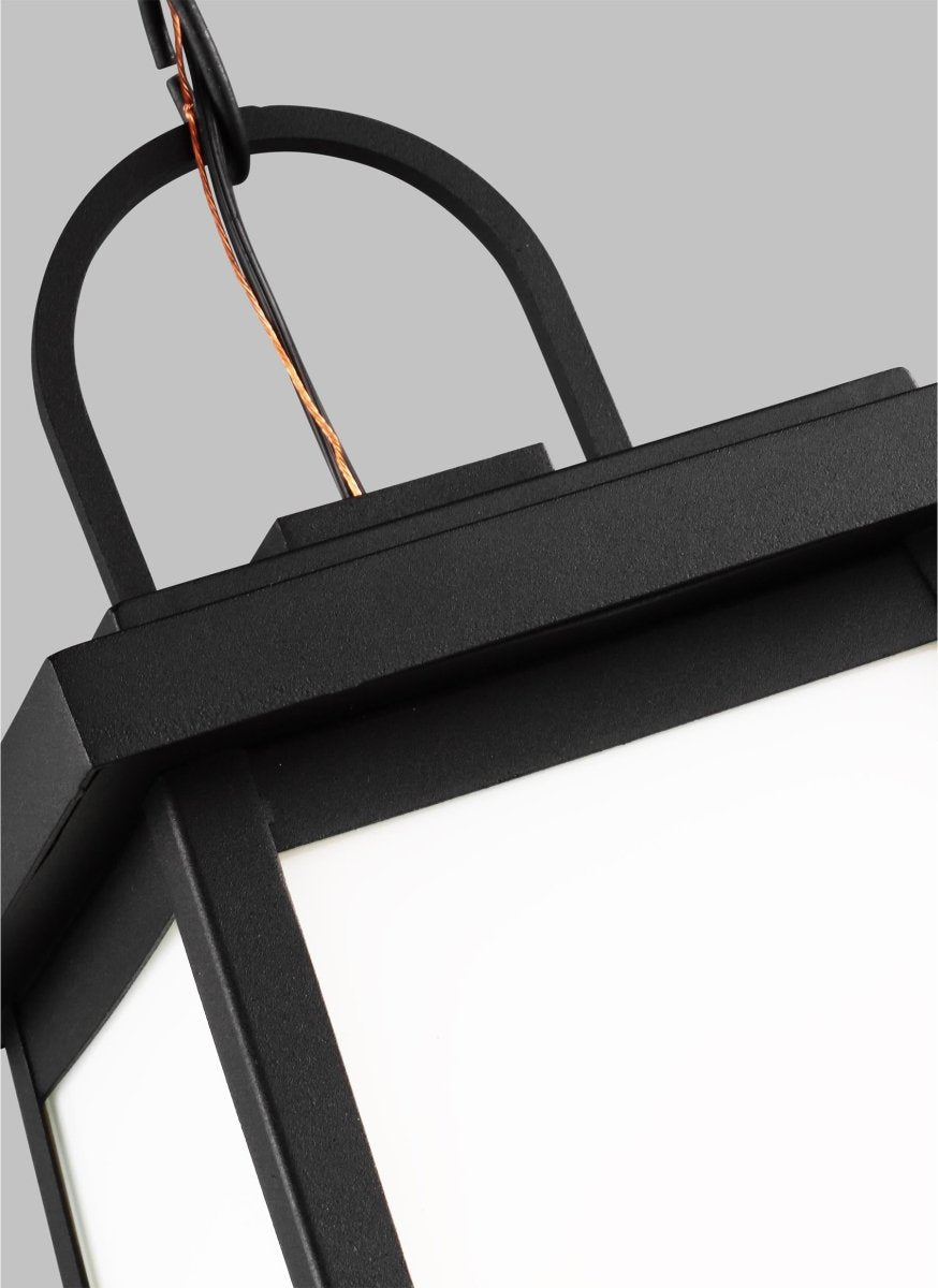 Suspension extérieure Founders - Noir Ampoules DEL incluses by Visual Comfort Studio | Luminaires & cie