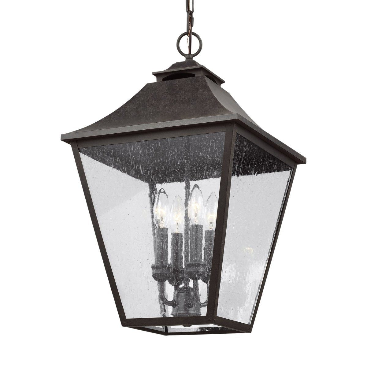 Suspension extérieure Galena - Textured Black 17.5 by Visual Comfort Studio | Luminaires & cie
