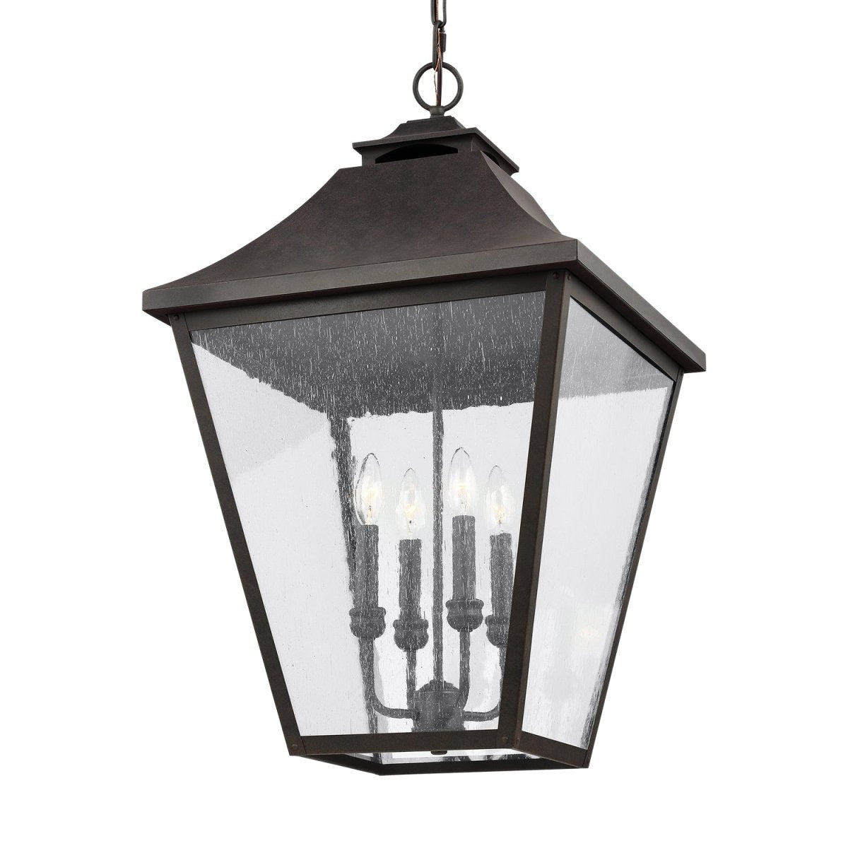 Suspension extérieure Galena - Textured Black 17.5 by Visual Comfort Studio | Luminaires & cie