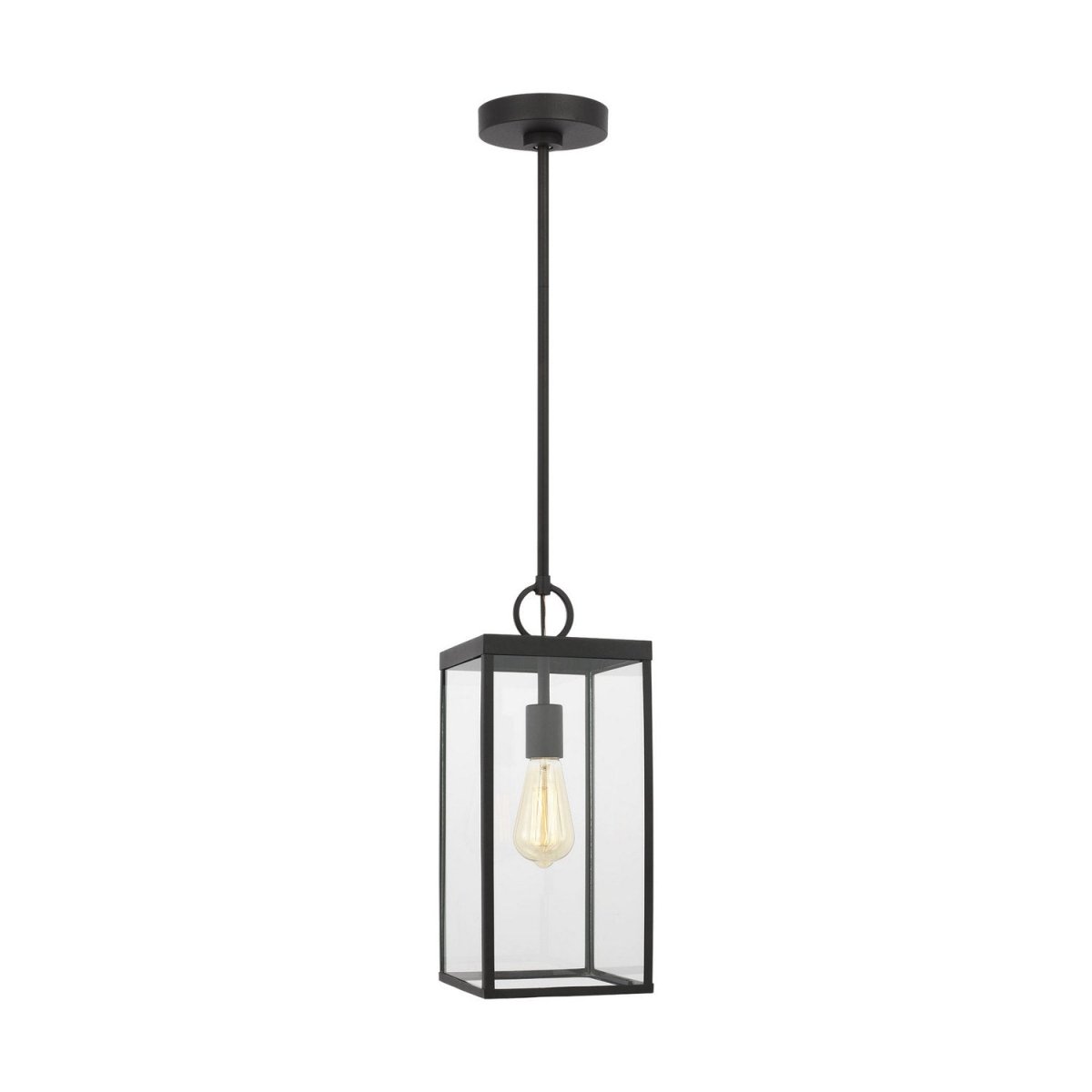 Suspension extérieure Howell - Noir texturé by Visual Comfort Studio | Luminaires & cie