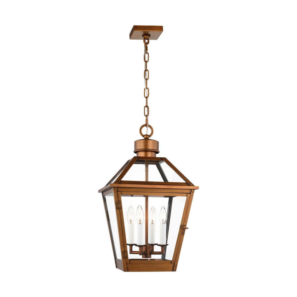 Suspension extérieure Hyannis - Cuivre naturel by Visual Comfort Studio | Luminaires & cie