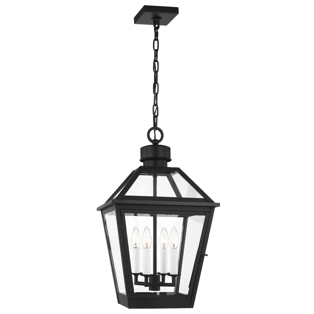 Suspension extérieure Hyannis - Black texturé by Visual Comfort Studio | Luminaires & cie