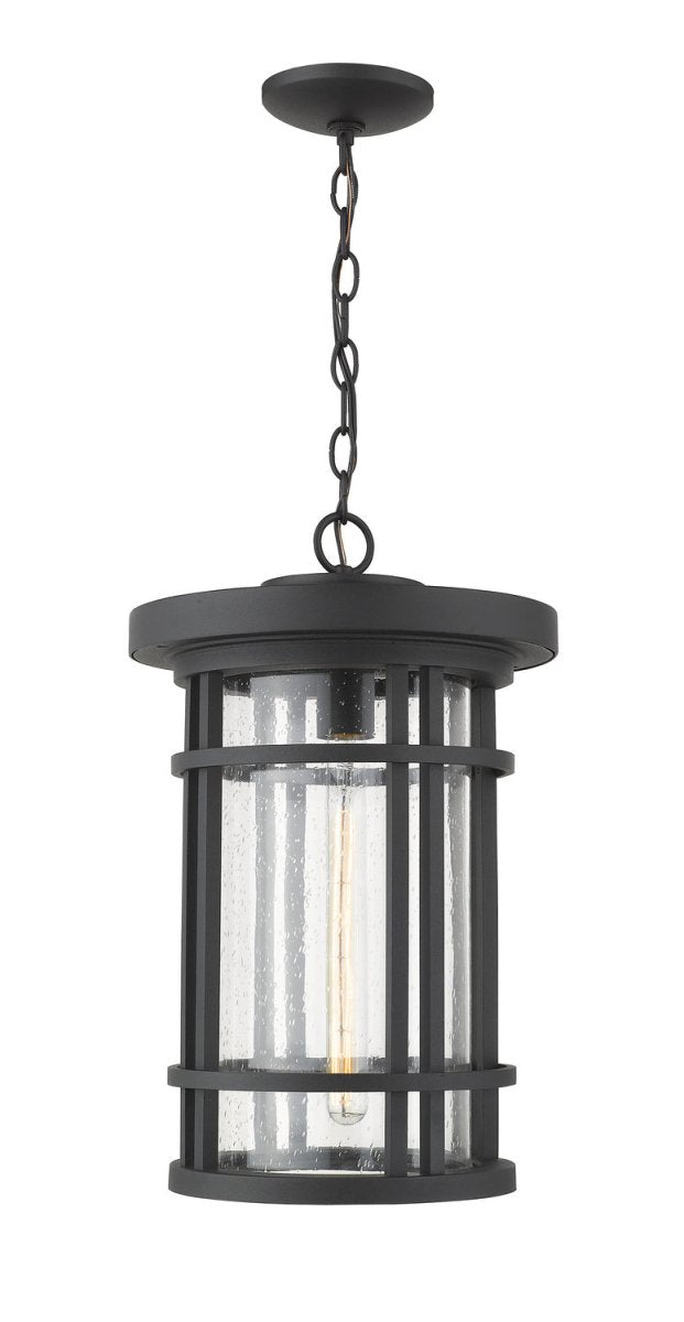 Suspension extérieure Jordan - Noir 12" by Z-Lite | Luminaires & cie