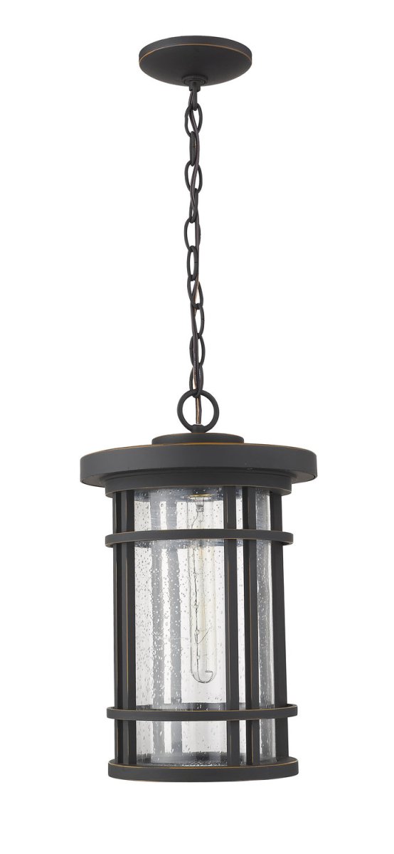 Suspension extérieure Jordan - Bronze huilé 12" by Z-Lite | Luminaires & cie