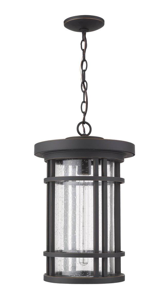 Suspension extérieure Jordan - Bronze huilé 12" by Z-Lite | Luminaires & cie