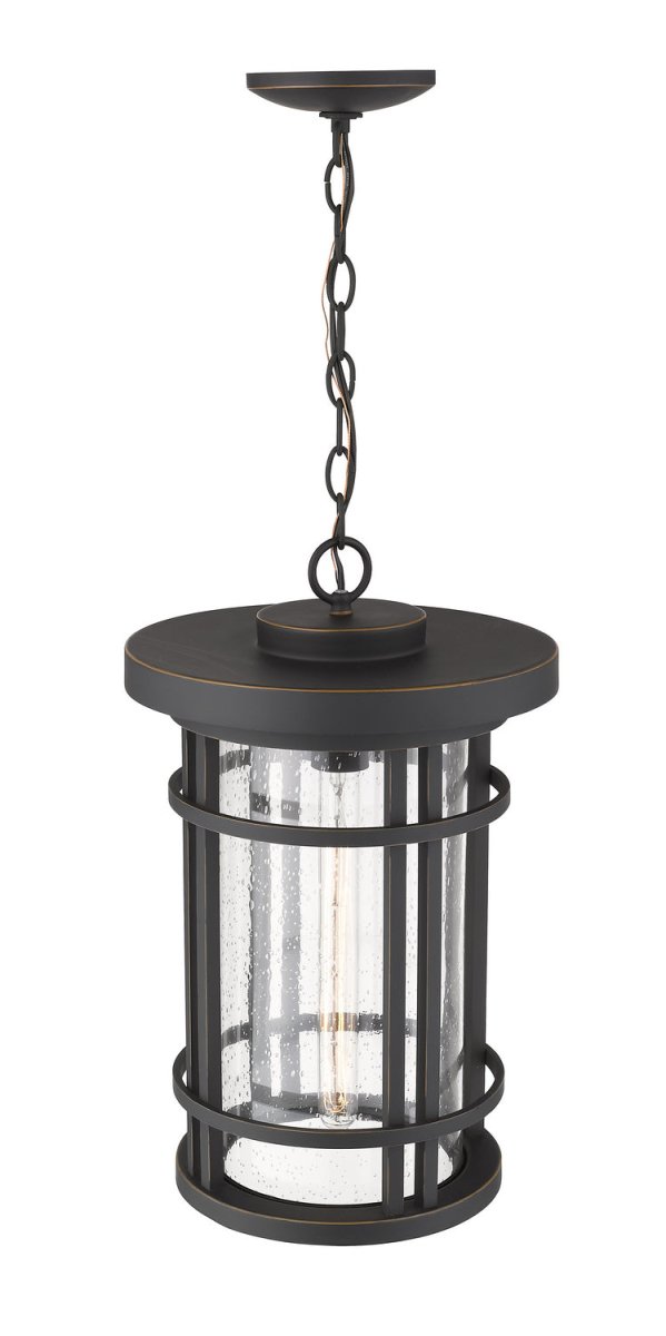 Suspension extérieure Jordan - Bronze huilé 12" by Z-Lite | Luminaires & cie