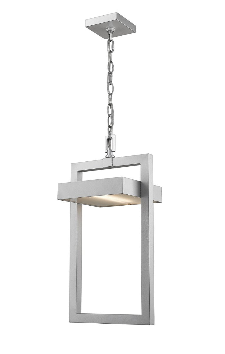 Suspension extérieure Luttrel - Argent Givré by Z-Lite | Luminaires & cie