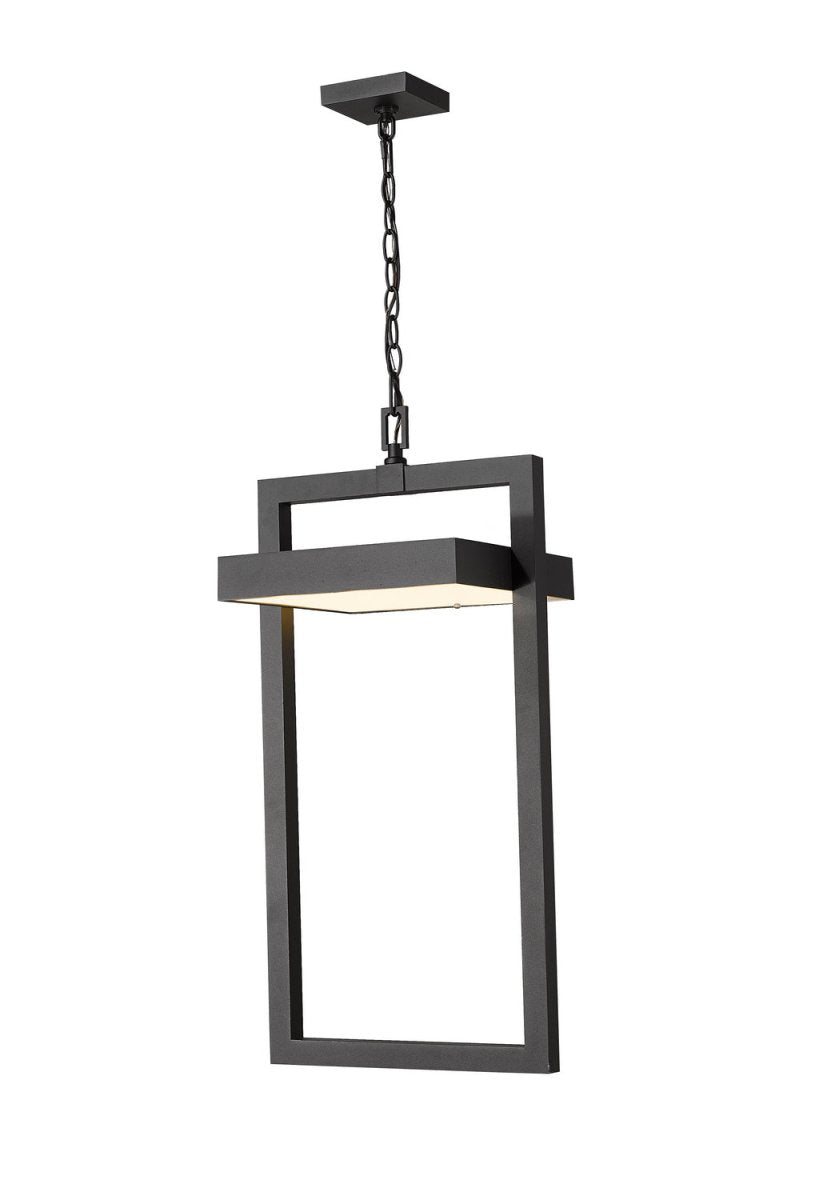 Suspension extérieure Luttrel - Noir Sablé by Z-Lite | Luminaires & cie