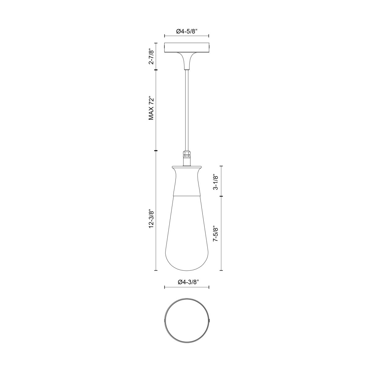 Suspension extérieure Marcel - by Alora Lighting | Luminaires & cie