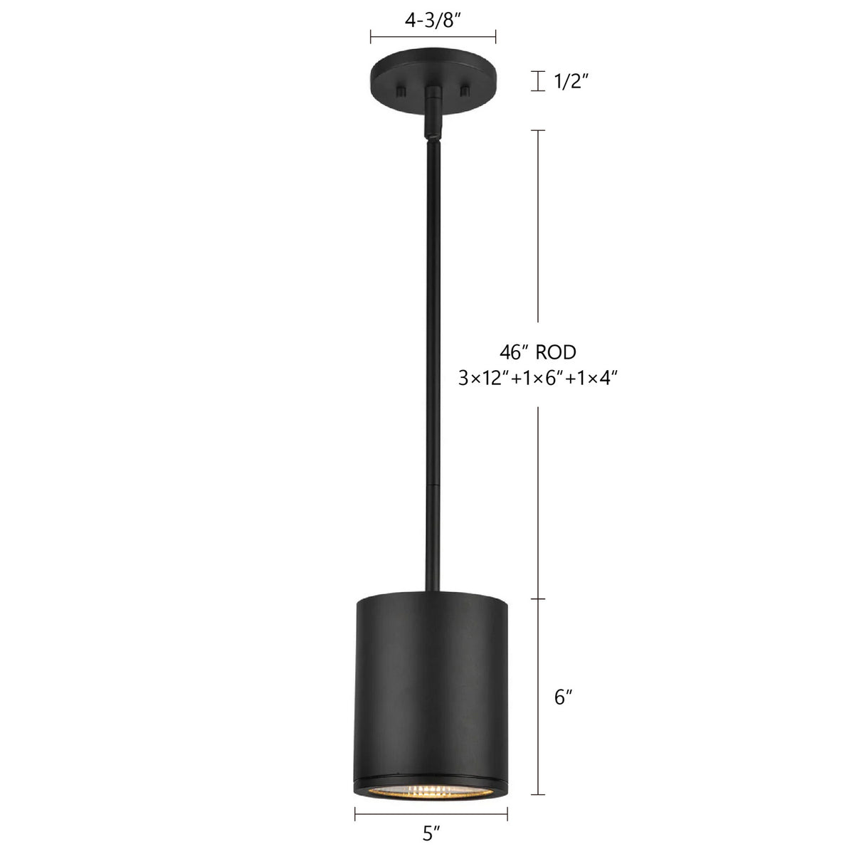 Suspension extérieure Nordic Noir, 5", 6" – vue 4