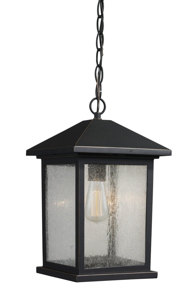 Suspension extérieure Portland - Bronze huilé 8" by Z-Lite | Luminaires & cie