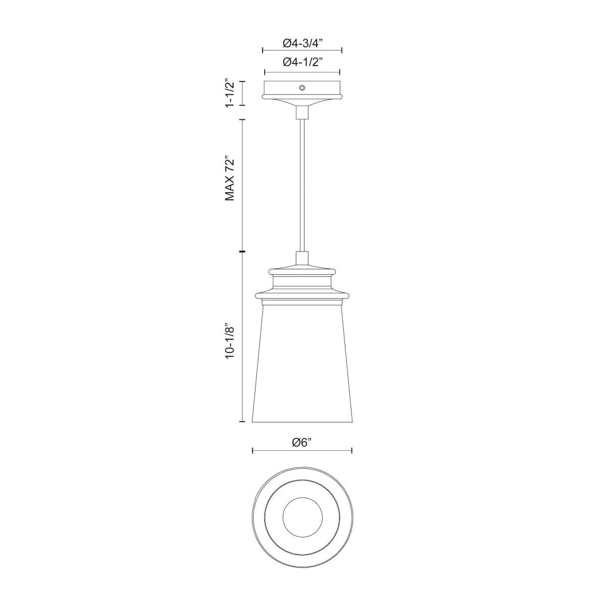 Suspension extérieure Quincy - by Alora Lighting | Luminaires & cie