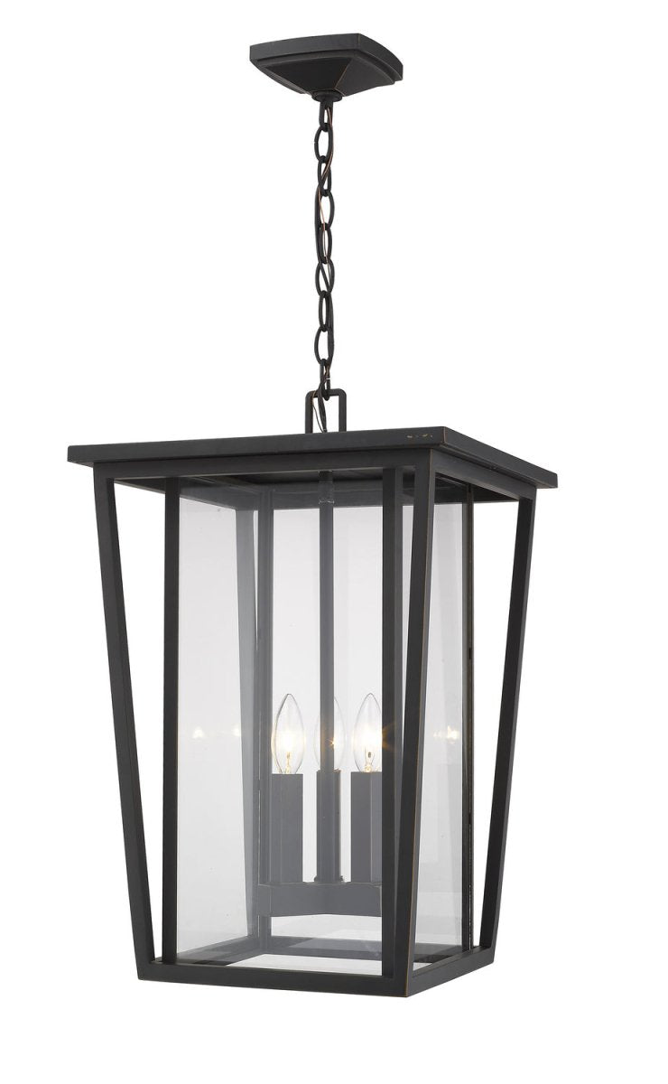 Suspension extérieure Seoul - Bronze huilé 14" by Z-Lite | Luminaires & cie