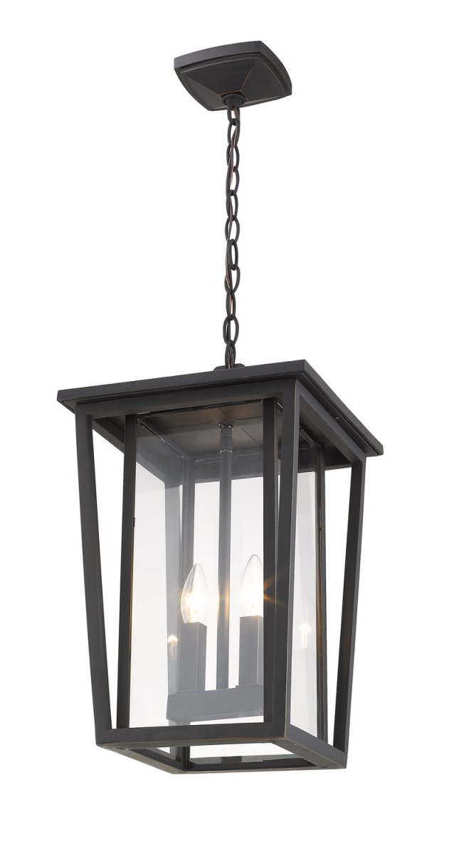 Suspension extérieure Seoul - Noir 18" by Z-Lite | Luminaires & cie