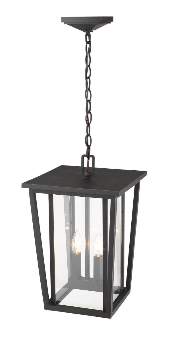 Suspension extérieure Seoul - Noir 18" by Z-Lite | Luminaires & cie