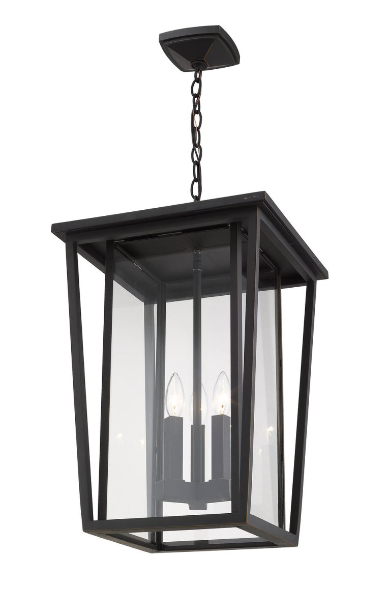 Suspension extérieure Seoul - Noir 18" by Z-Lite | Luminaires & cie