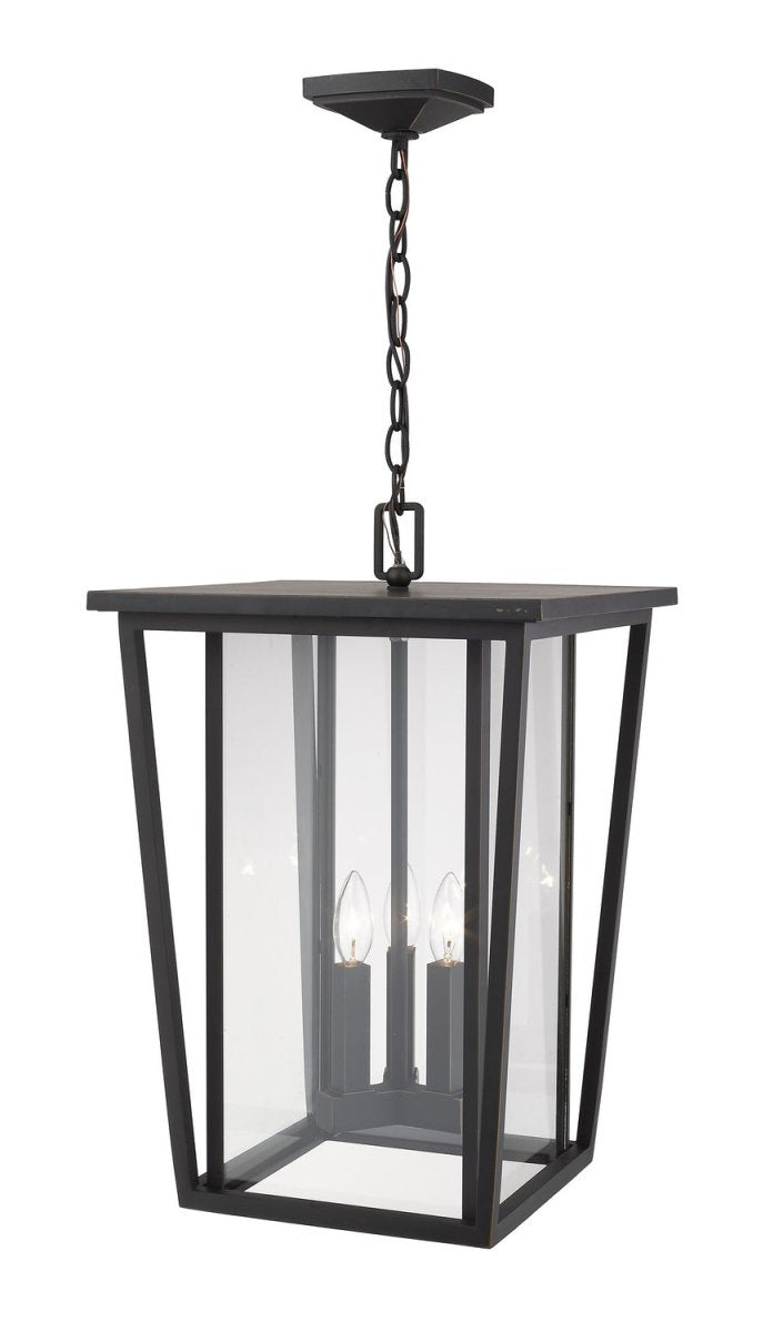 Suspension extérieure Seoul - Noir 18" by Z-Lite | Luminaires & cie
