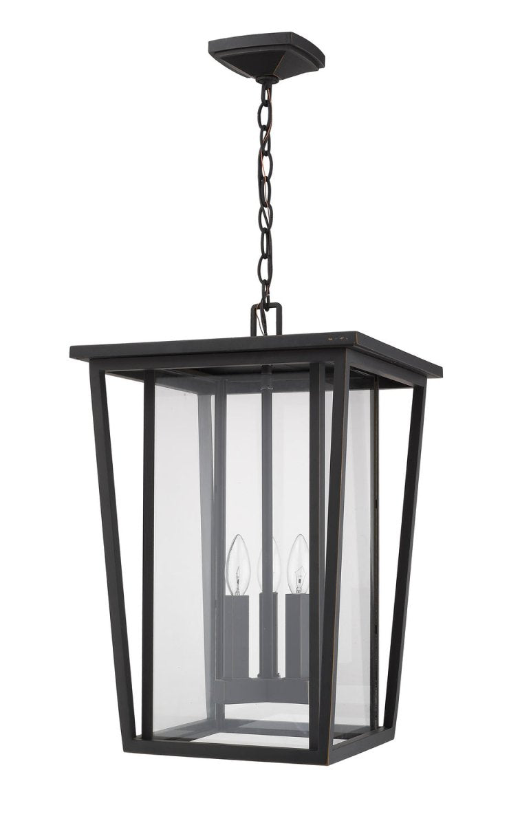 Suspension extérieure Seoul - Noir 18" by Z-Lite | Luminaires & cie