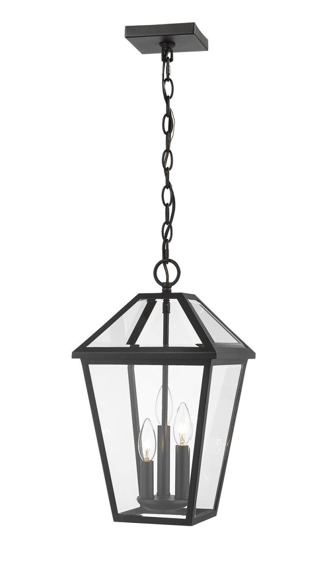 Suspension extérieure Talbot - Noir 10" by Z-Lite | Luminaires & cie