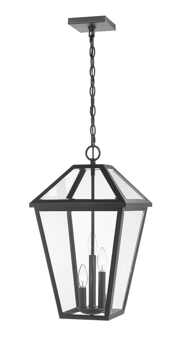 Suspension extérieure Talbot - Noir 12 1/4" by Z-Lite | Luminaires & cie
