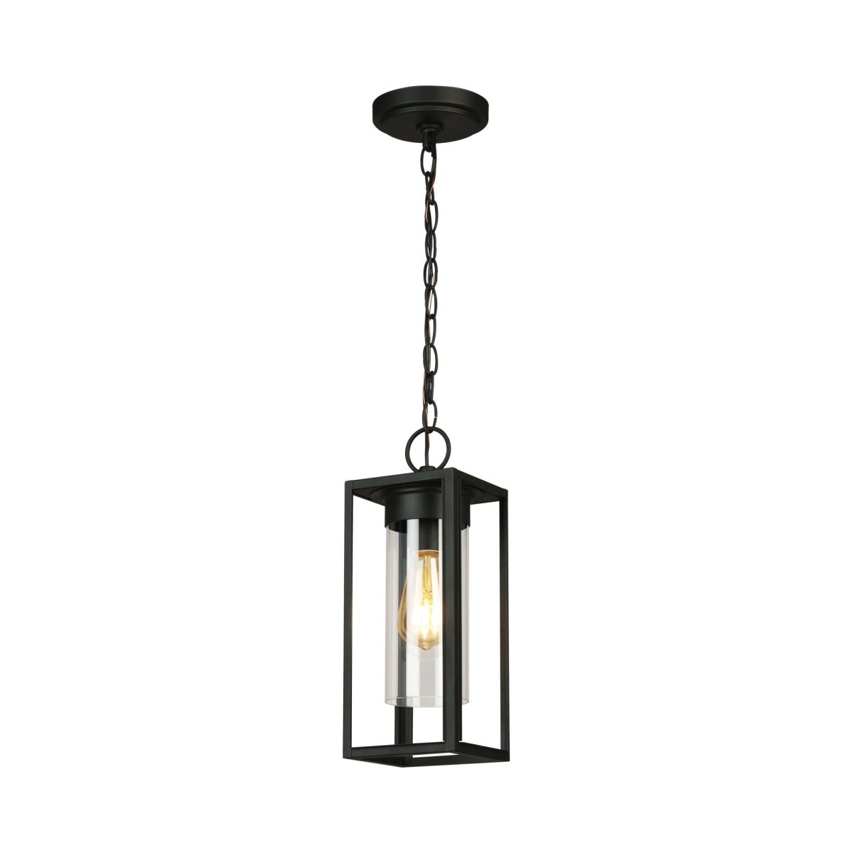 Suspension extérieure Walker Hill - Noir 5 3/8" by Eglo | Luminaires & cie