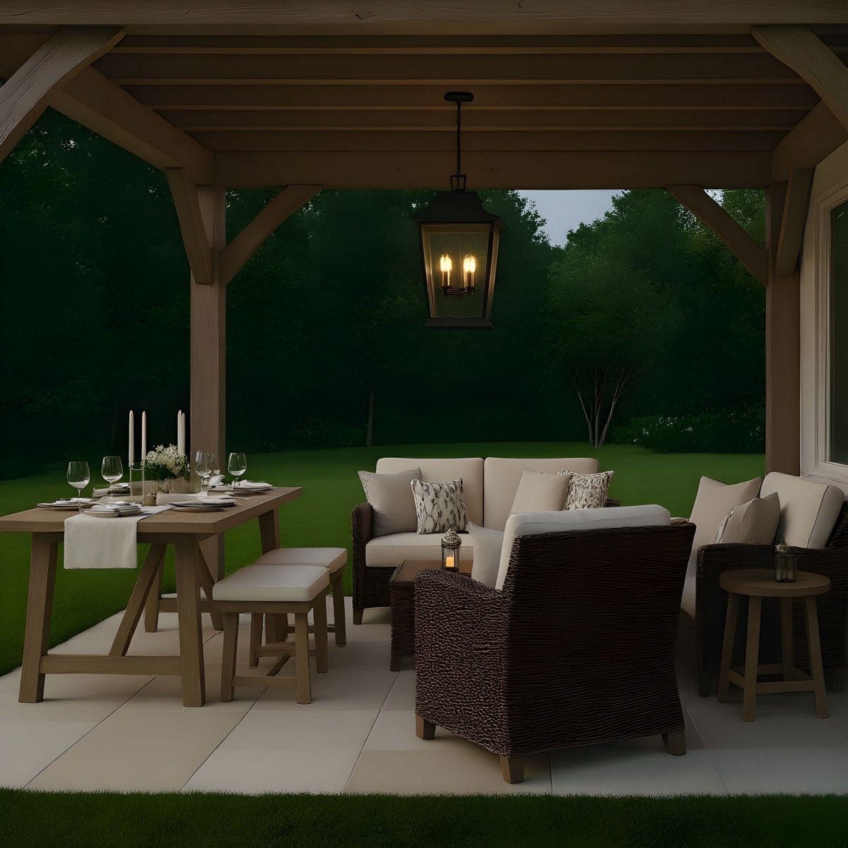 Suspension extérieure Warren - 1 by Visual Comfort Studio | Luminaires & cie