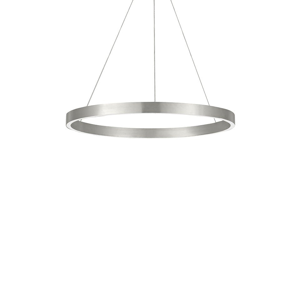 Suspension Fiama - Nickel satiné 24" by Tech Lighting | Luminaires & cie
