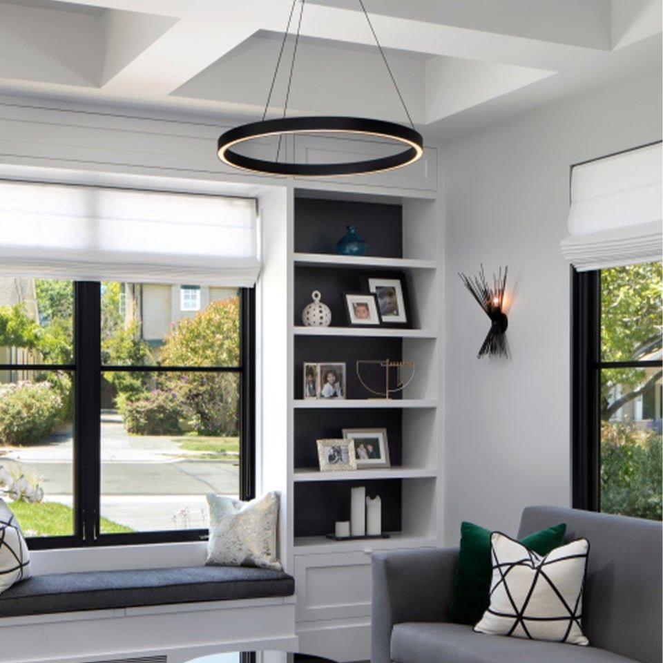 Suspension Fiama - Nickel satiné 30" by Tech Lighting | Luminaires & cie