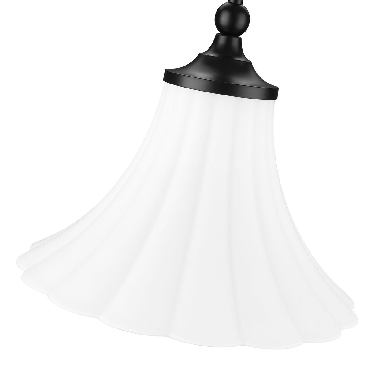 Suspension Fleur Noir mat, 12" – vue 3