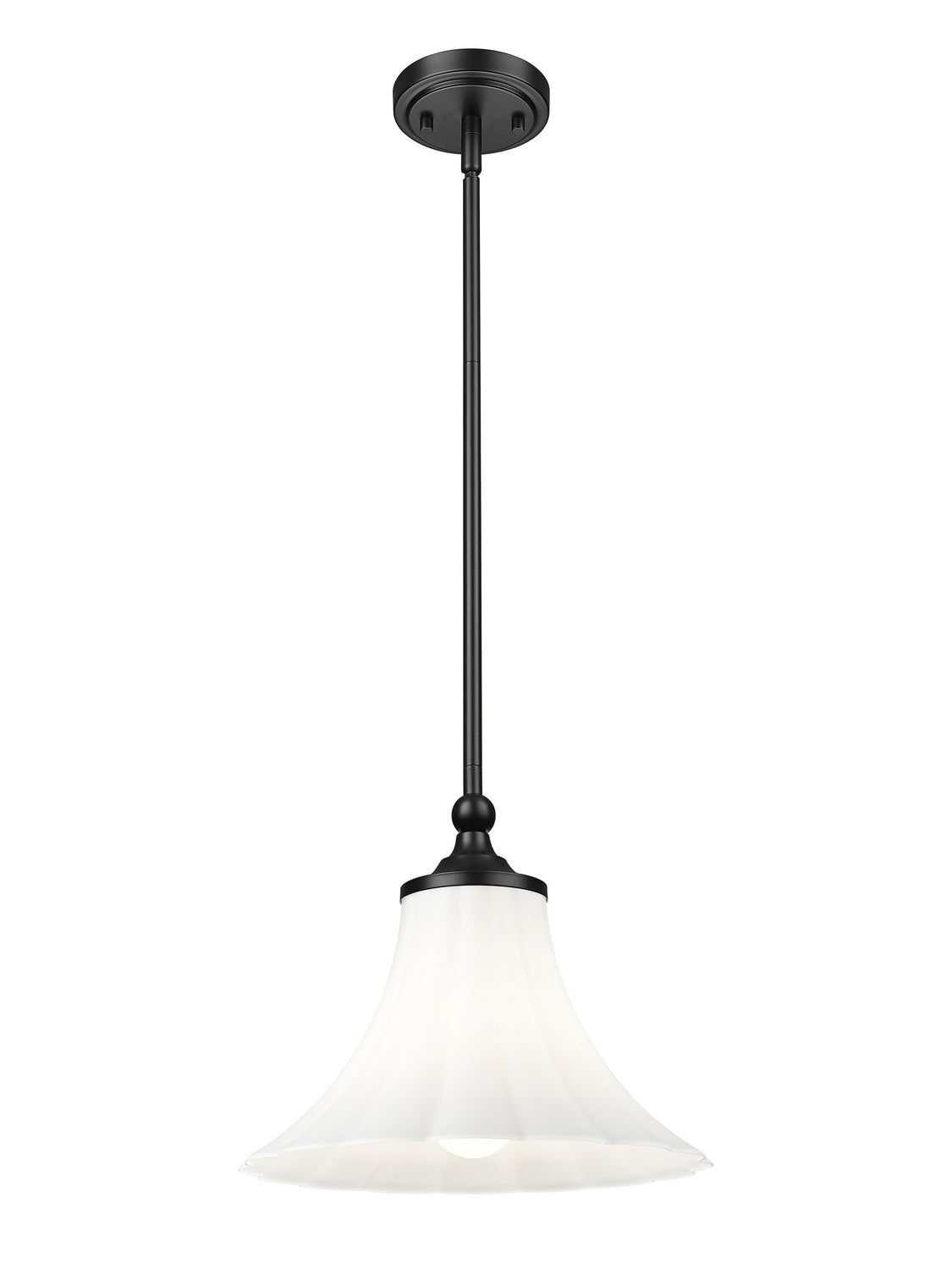 Suspension Fleur Noir mat, 12" – vue 4