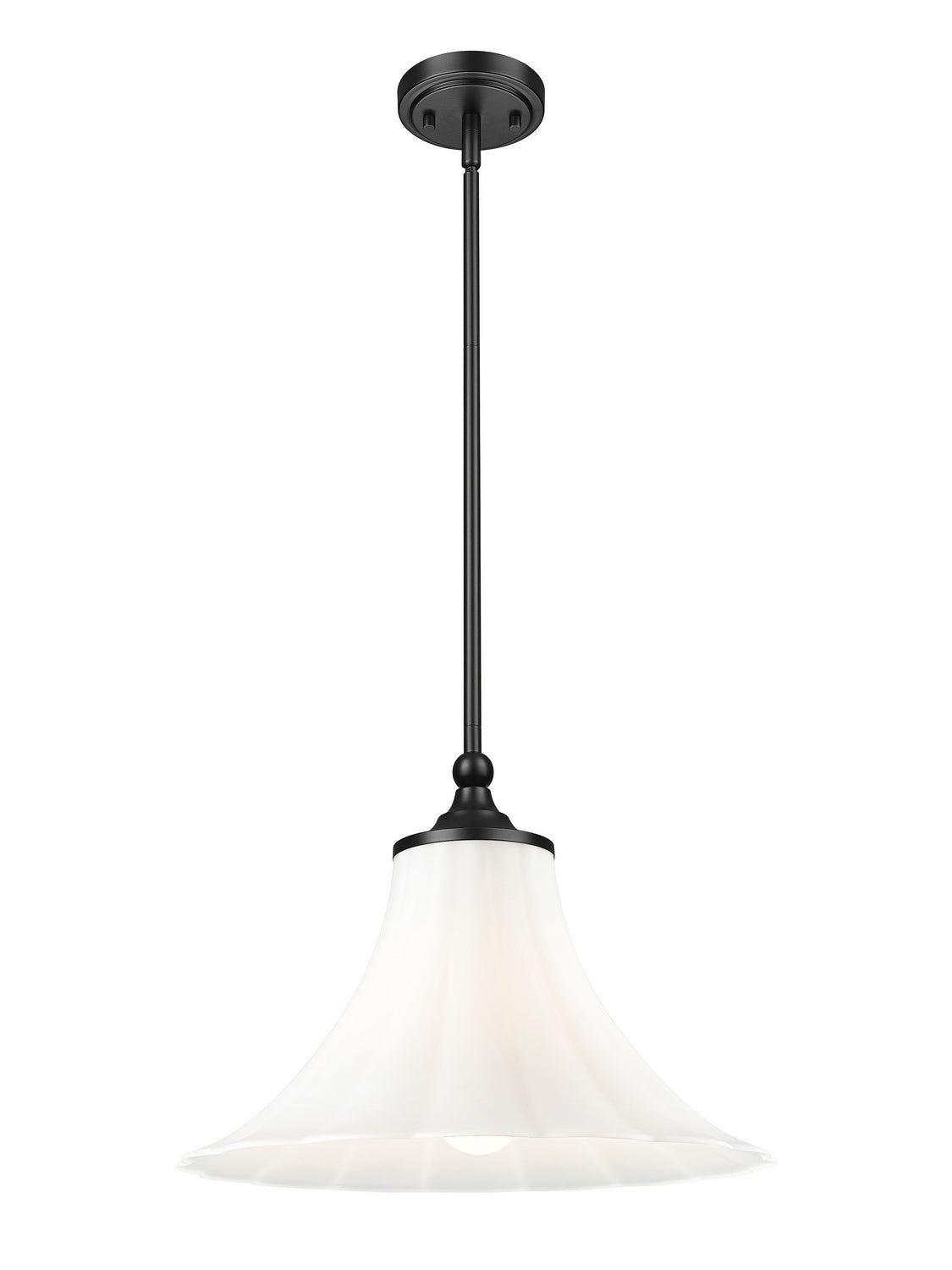 Suspension Fleur Noir mat, 16" – vue 3