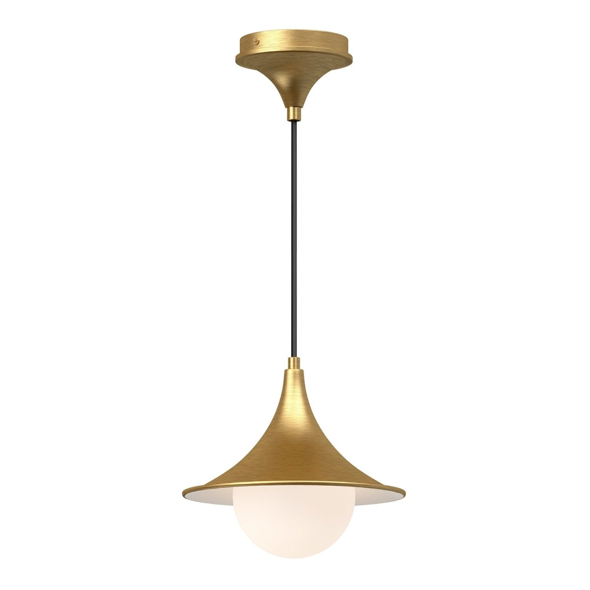 Suspension Fuji - Or brossé 9 1/2" by Alora Lighting | Luminaires & cie