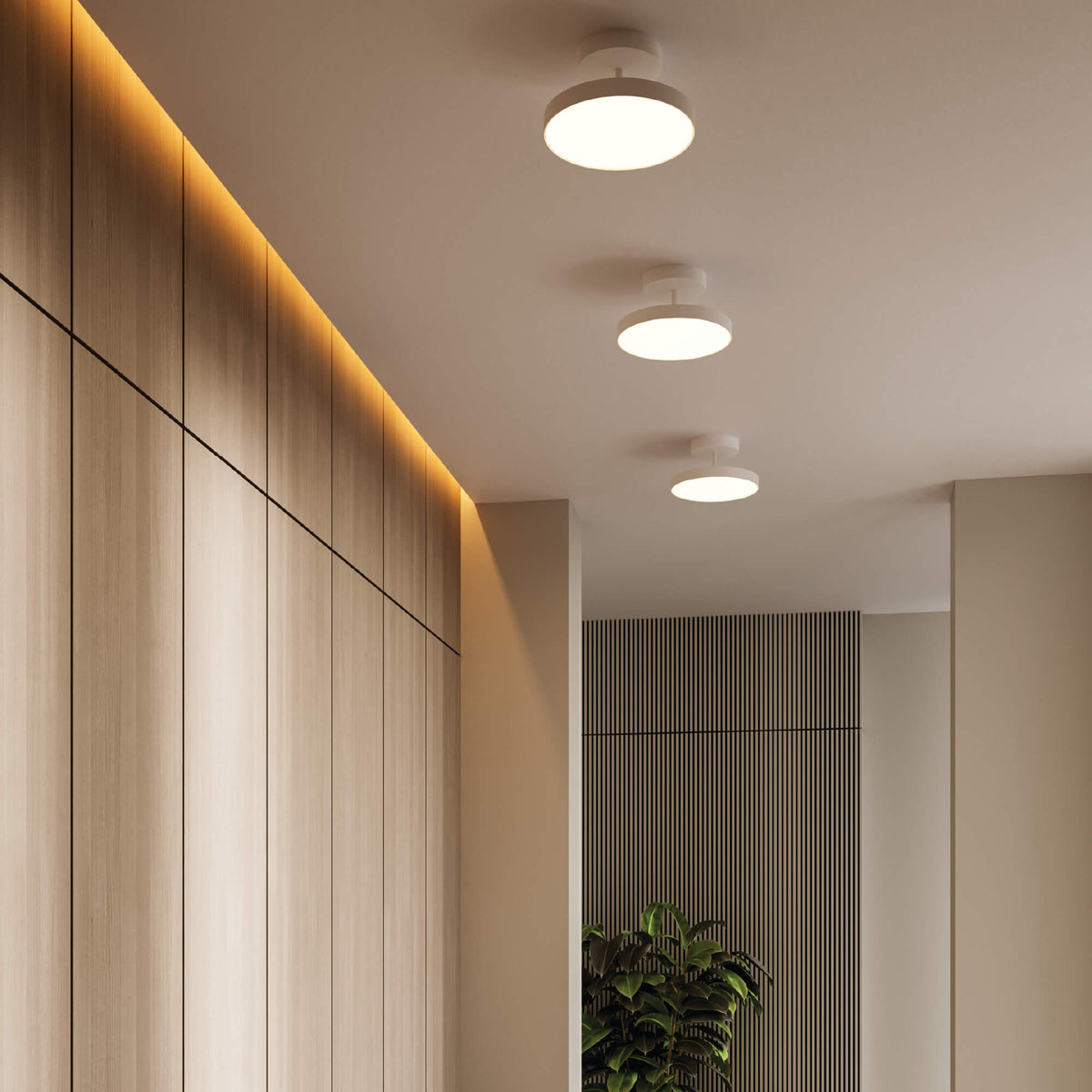 Suspension Fusion Blanc, 12" – vue 3