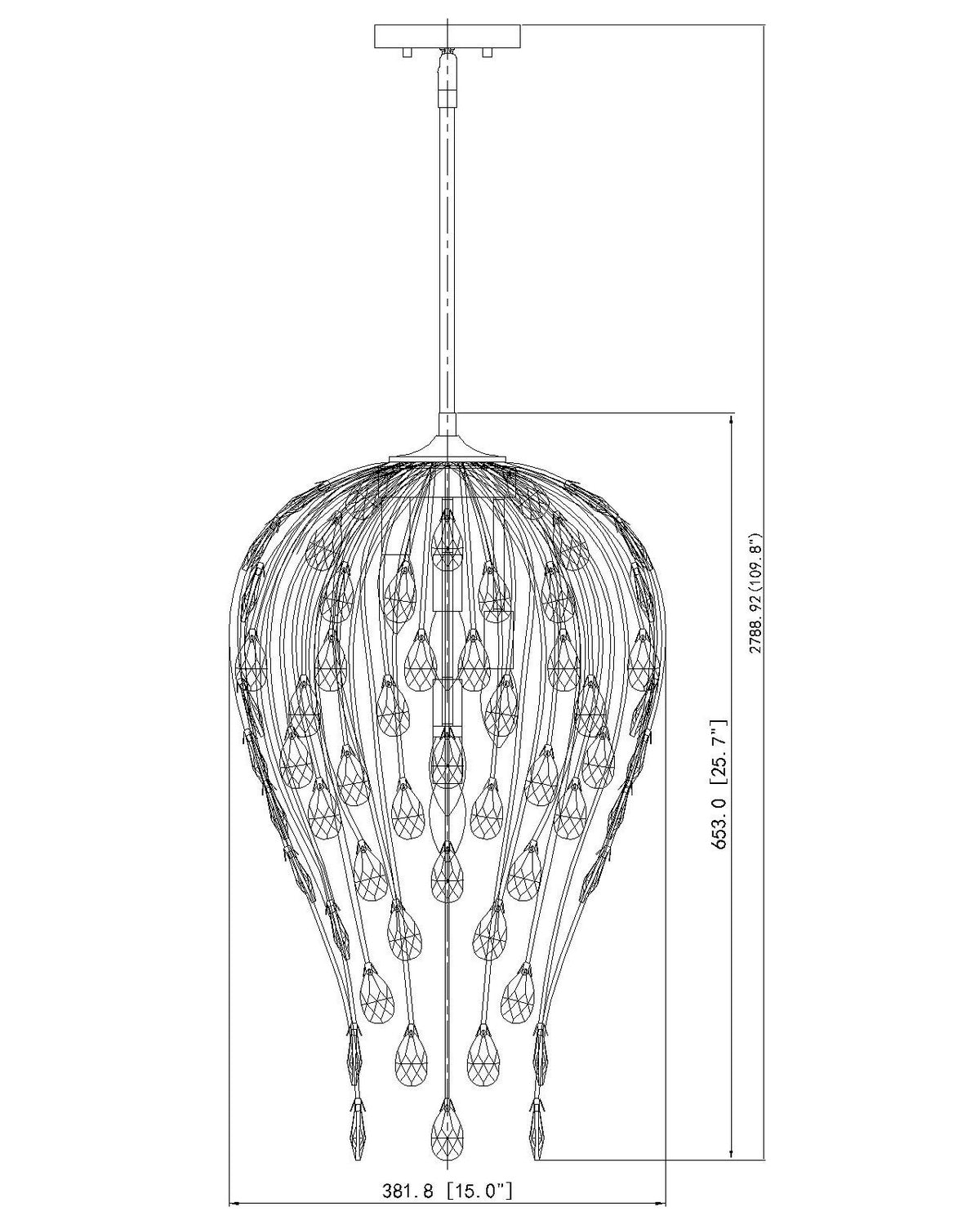Suspension Gabriella Nickel brossé, 15" – vue 6